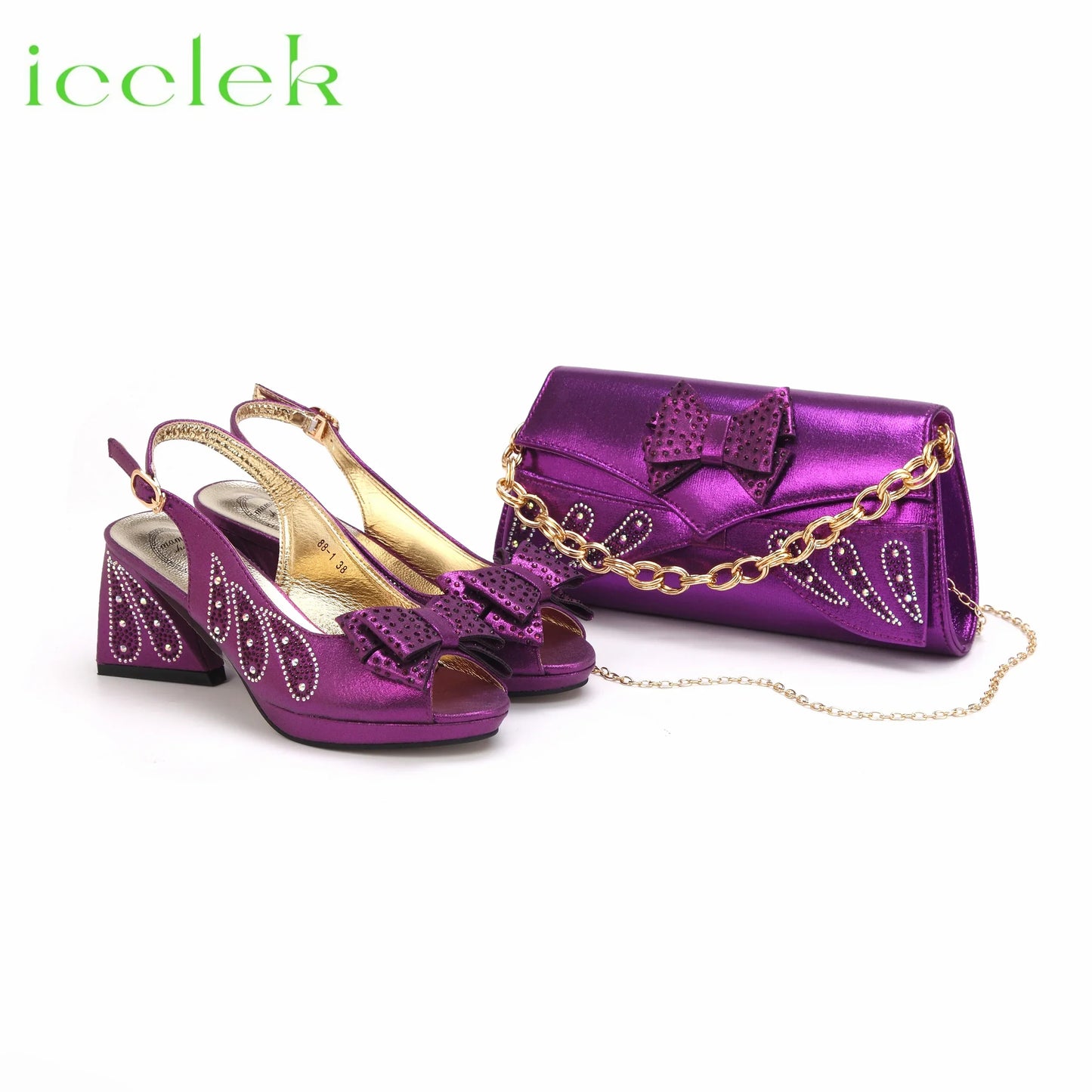 New Design Women's Shoes and Bag Set