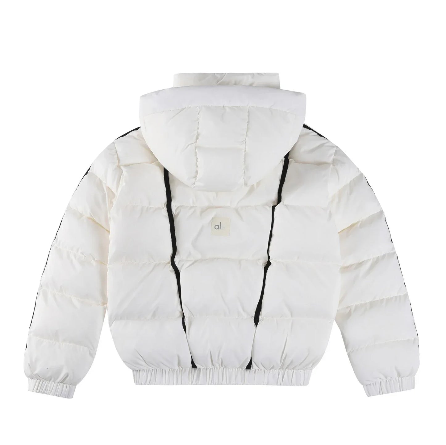 White Winter Jacket for Women – Hooded Thick Warm Padded Coat