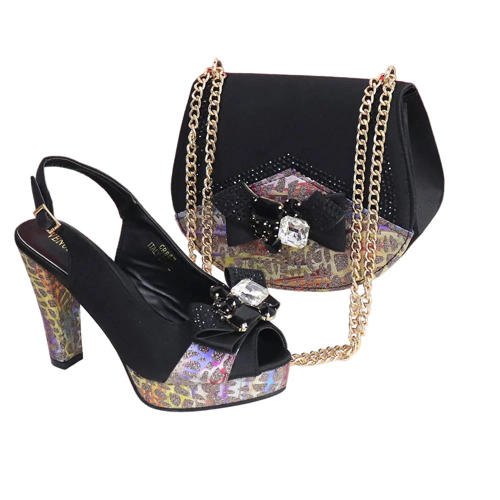 New Fashion Evening Shoes and Bag Italian Design