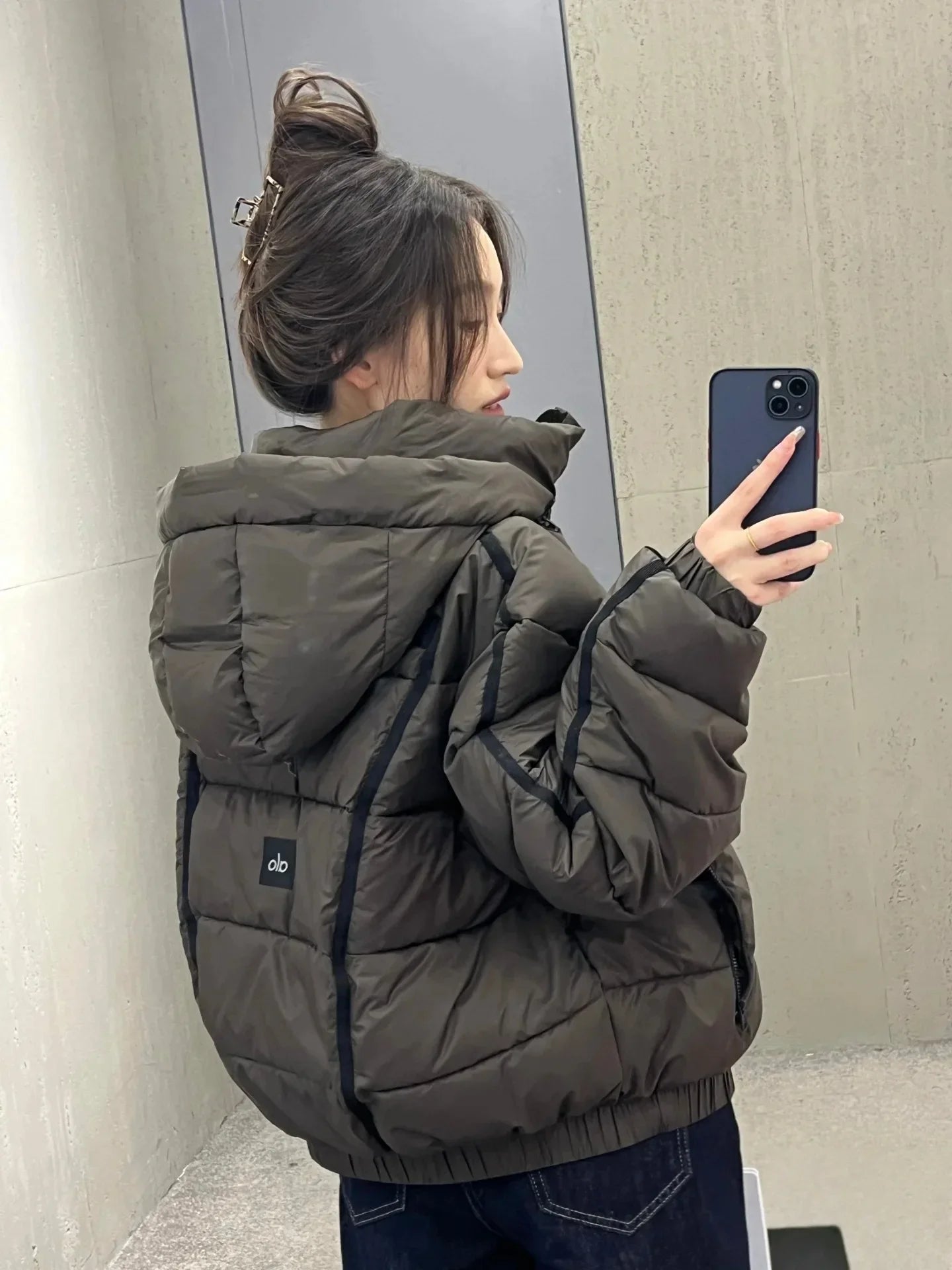 White Winter Jacket for Women – Hooded Thick Warm Padded Coat
