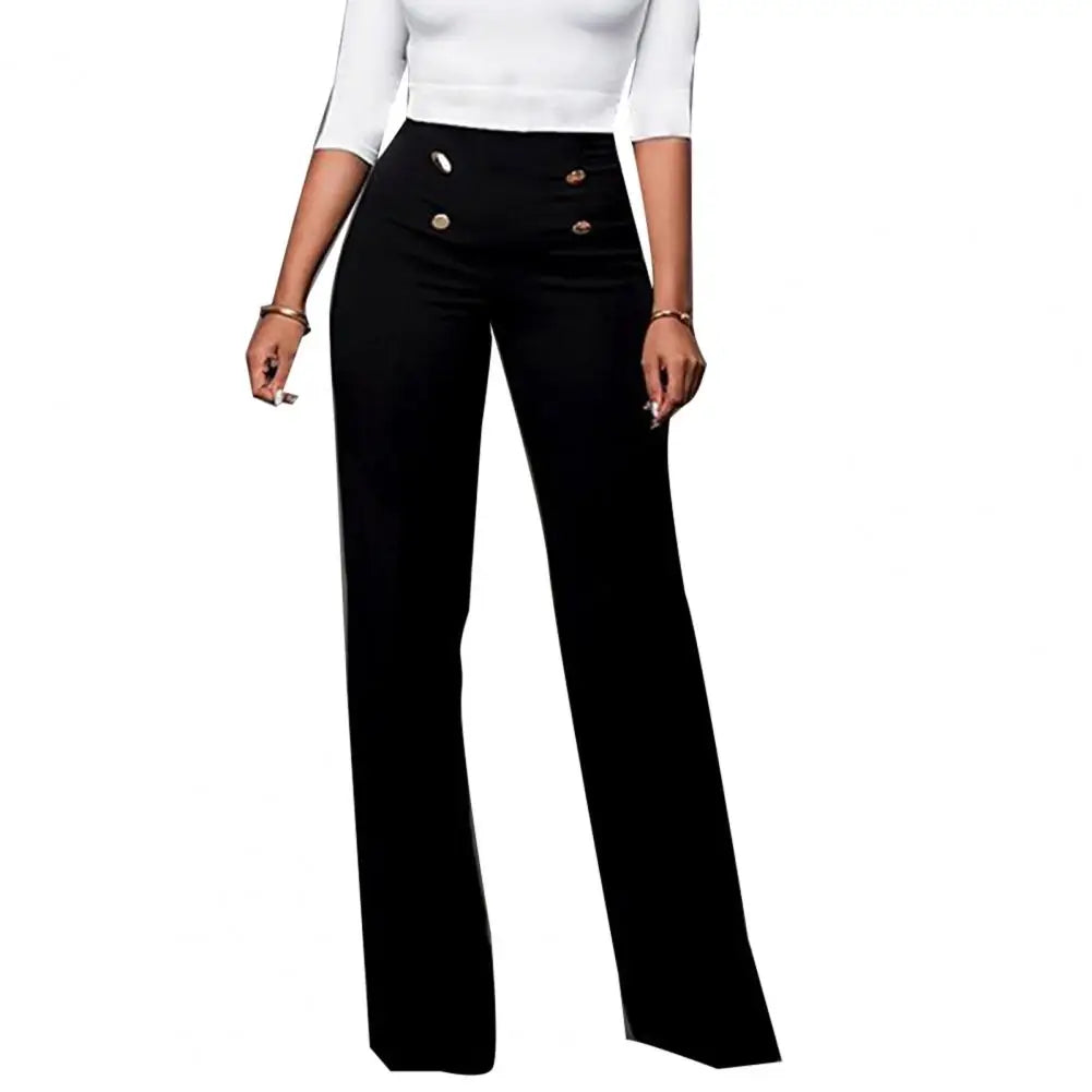 Women Wide Leg High Waist Comfortable Soft Bell-bottoms Pants
