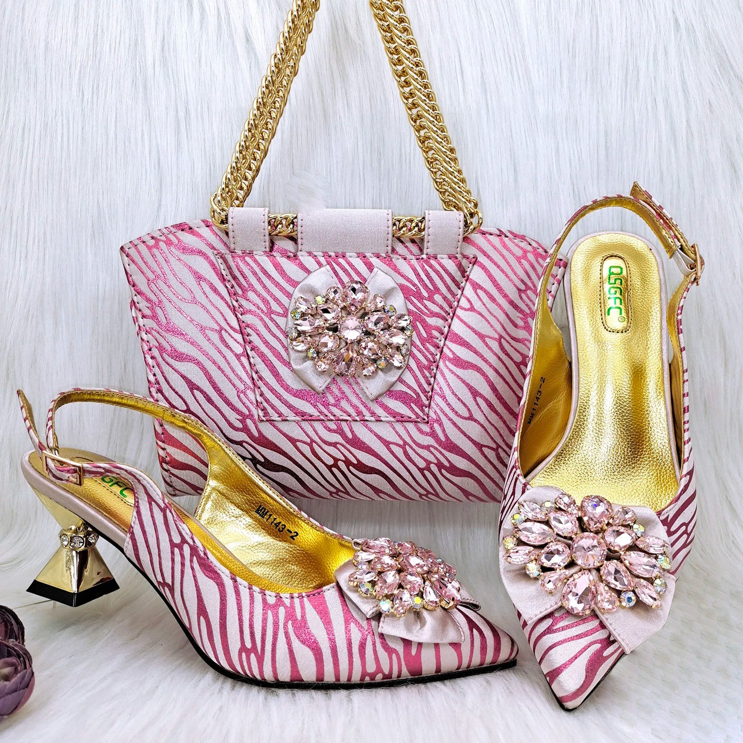 Charming Shoes And Bag Matching Set HRF1-6