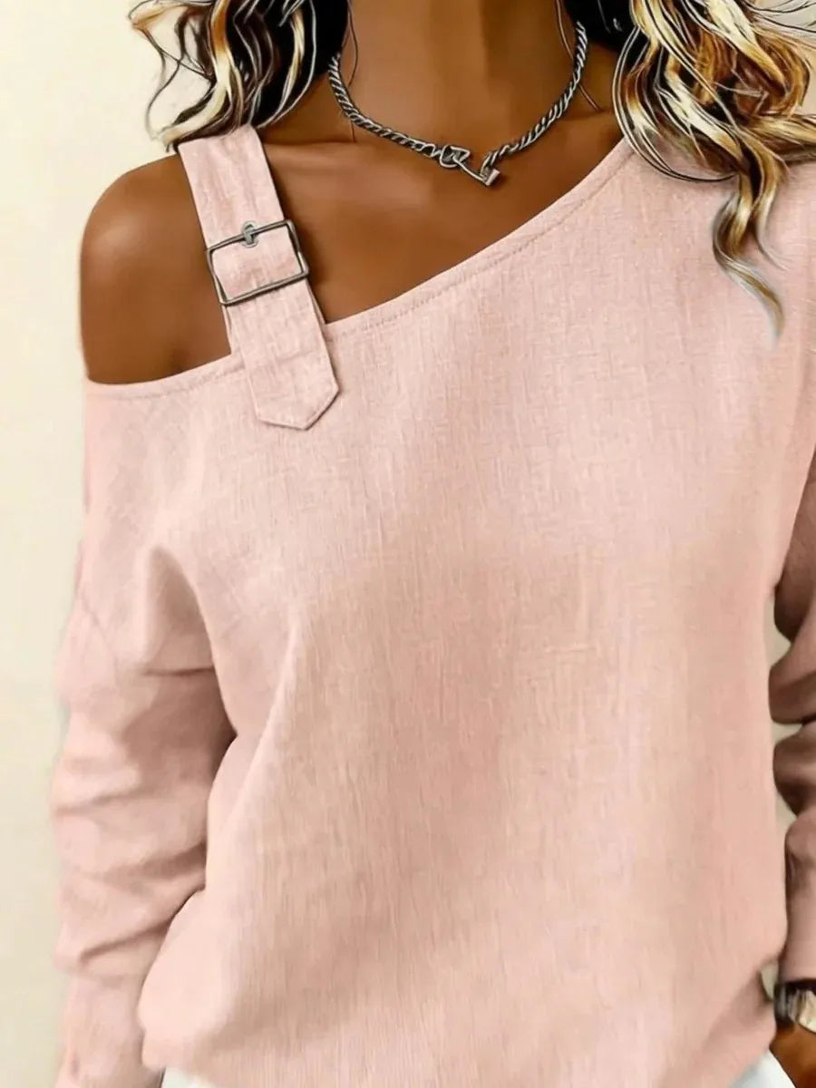 Fashion New Women's Top T Shirt Spring Autumn Elegant Casual White