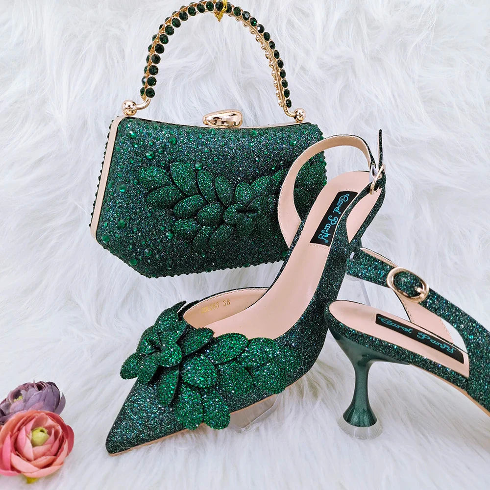 High Quality Ladies Shoes And Bags Set HFG1-8