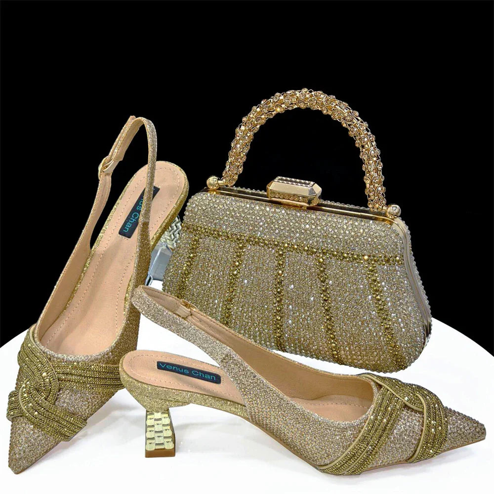 Lastest Italian Style Shoes with Matching Bag Set HAS1-5