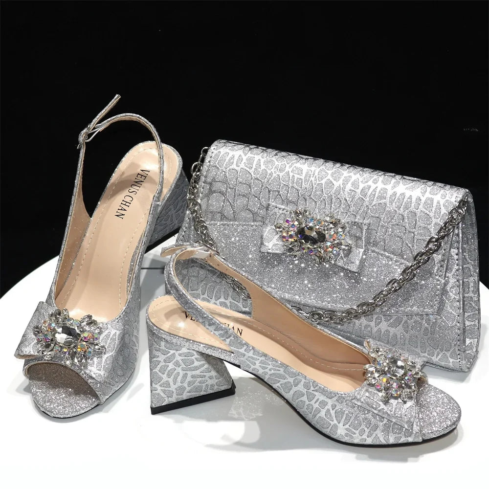 New Women Shoes and Bags To Match Set HRE1-3