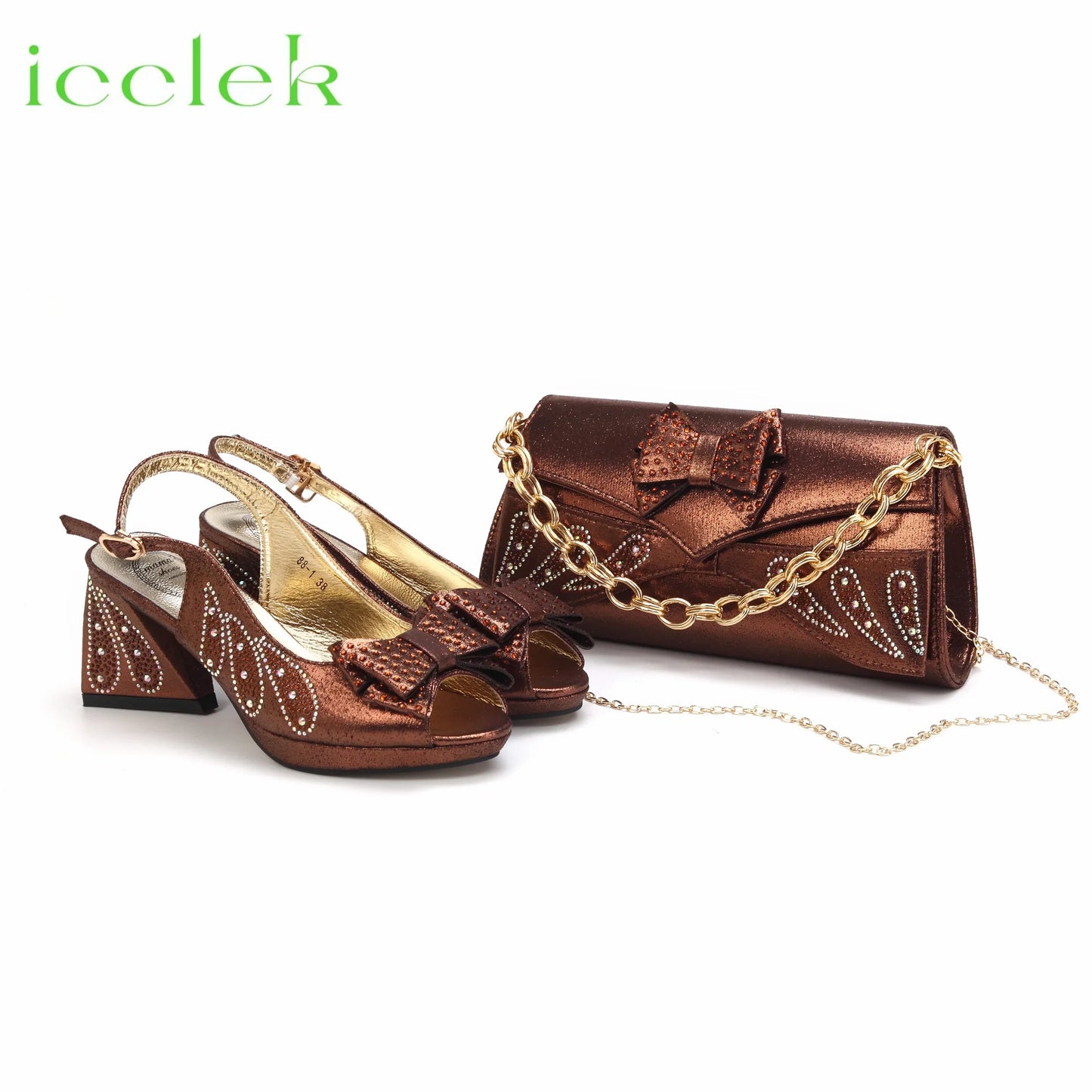 New Design Women's Shoes and Bag Set