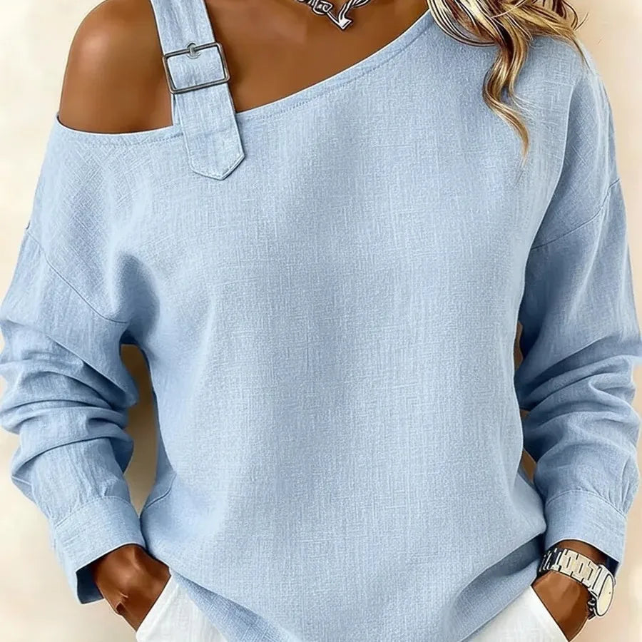 Fashion New Women's Top T Shirt Spring Autumn Elegant Casual White