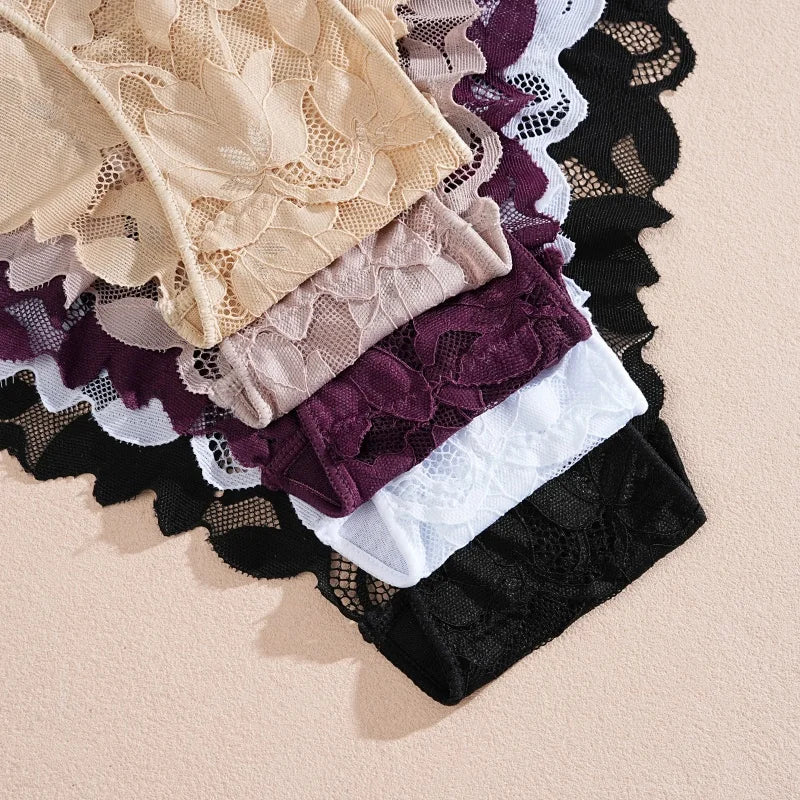 Sexy Floral Lace Underwire Bras Panties Sets Hollow Out See-Through Romantic Lingerie Underwear Sexy Women Panties S-XL