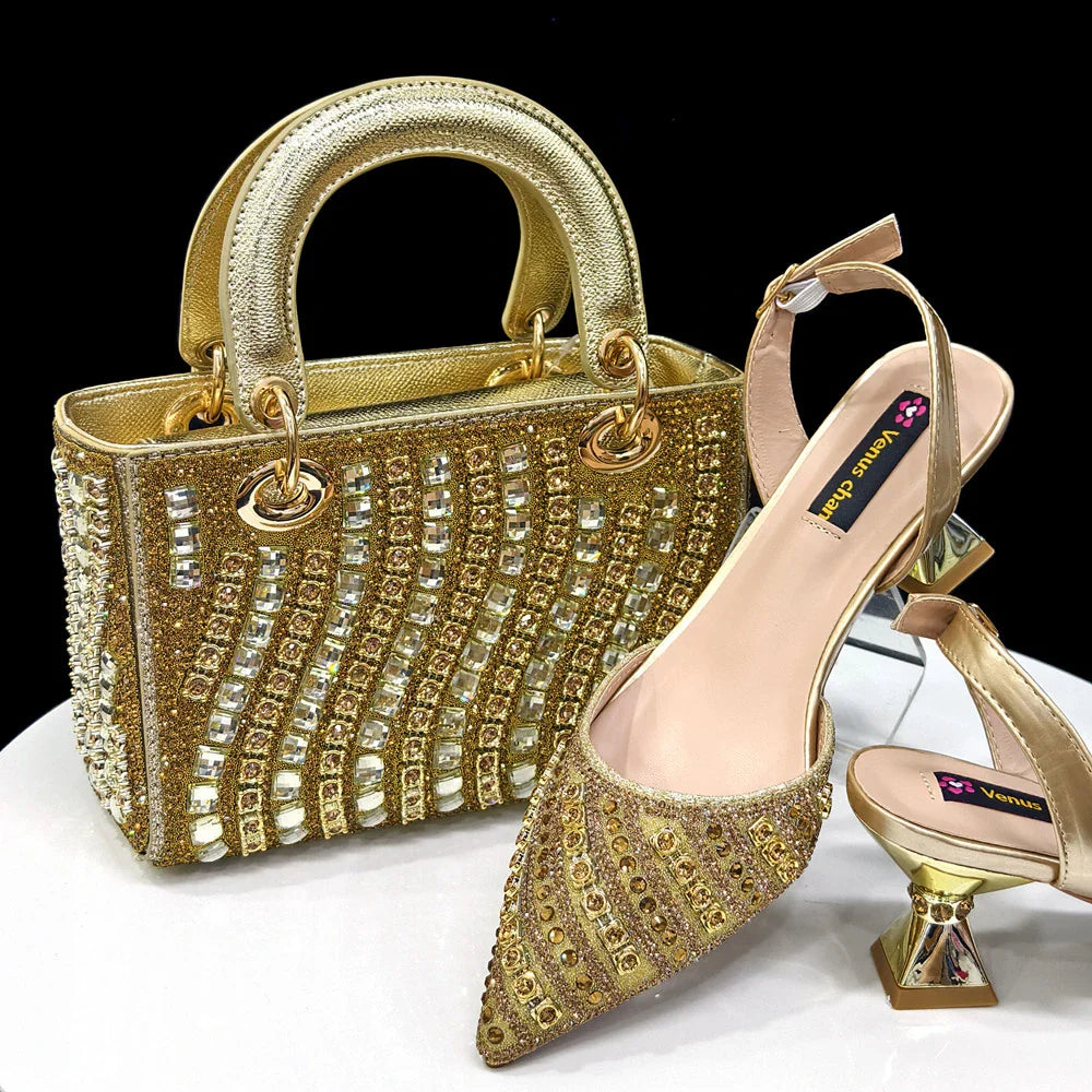 New Sale Italian Design Shoes With Matching Set- ED101