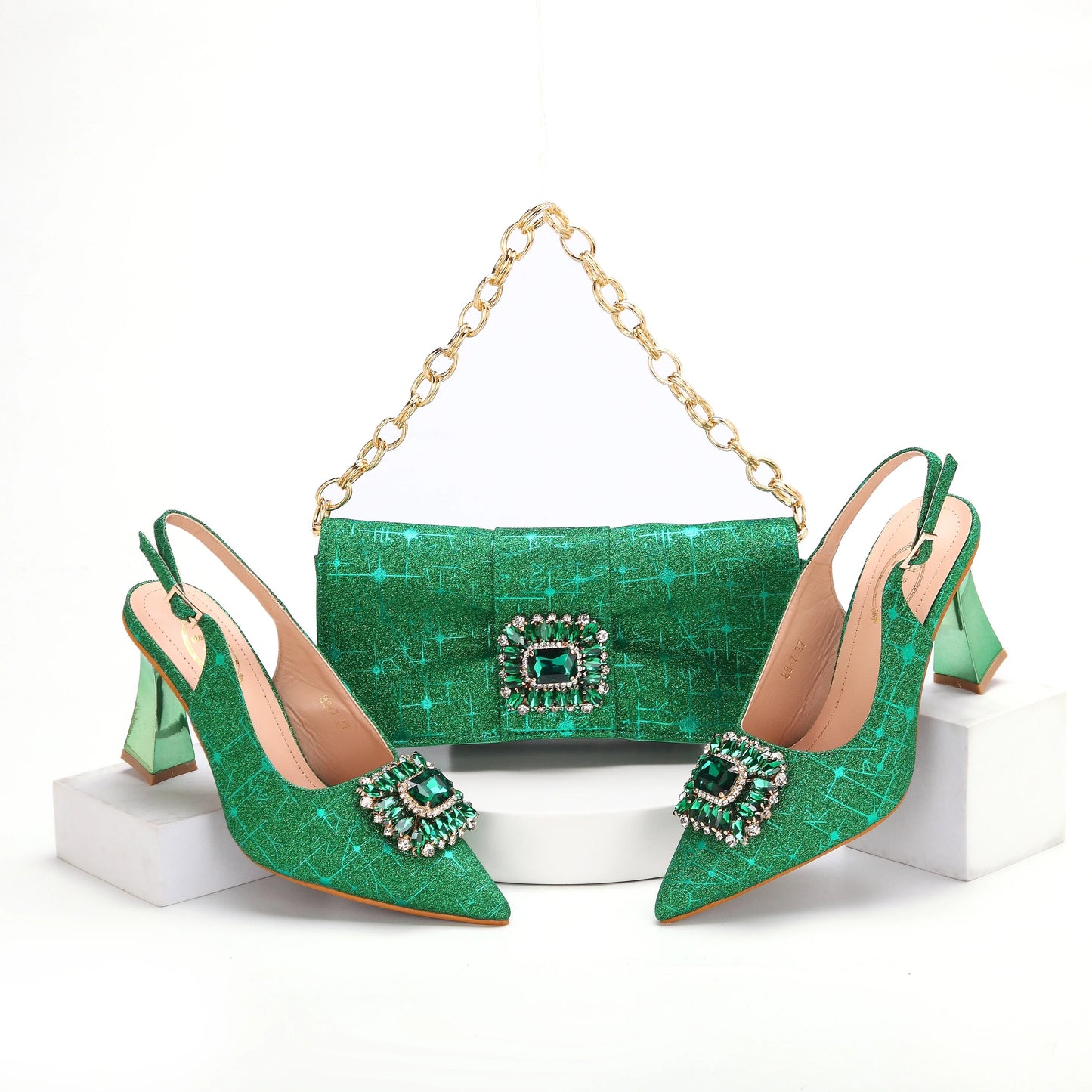 Lastest Italian Ladies Shoes with Matching Bag Set HMA1-14