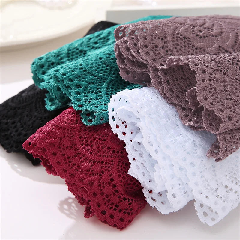 Sexy Lace Panties Women Boyshort Underwear 3Pcs/set Low-Rise Underpants S-XL Ladies Floral Panties Sexy Boyshort Female Lingerie