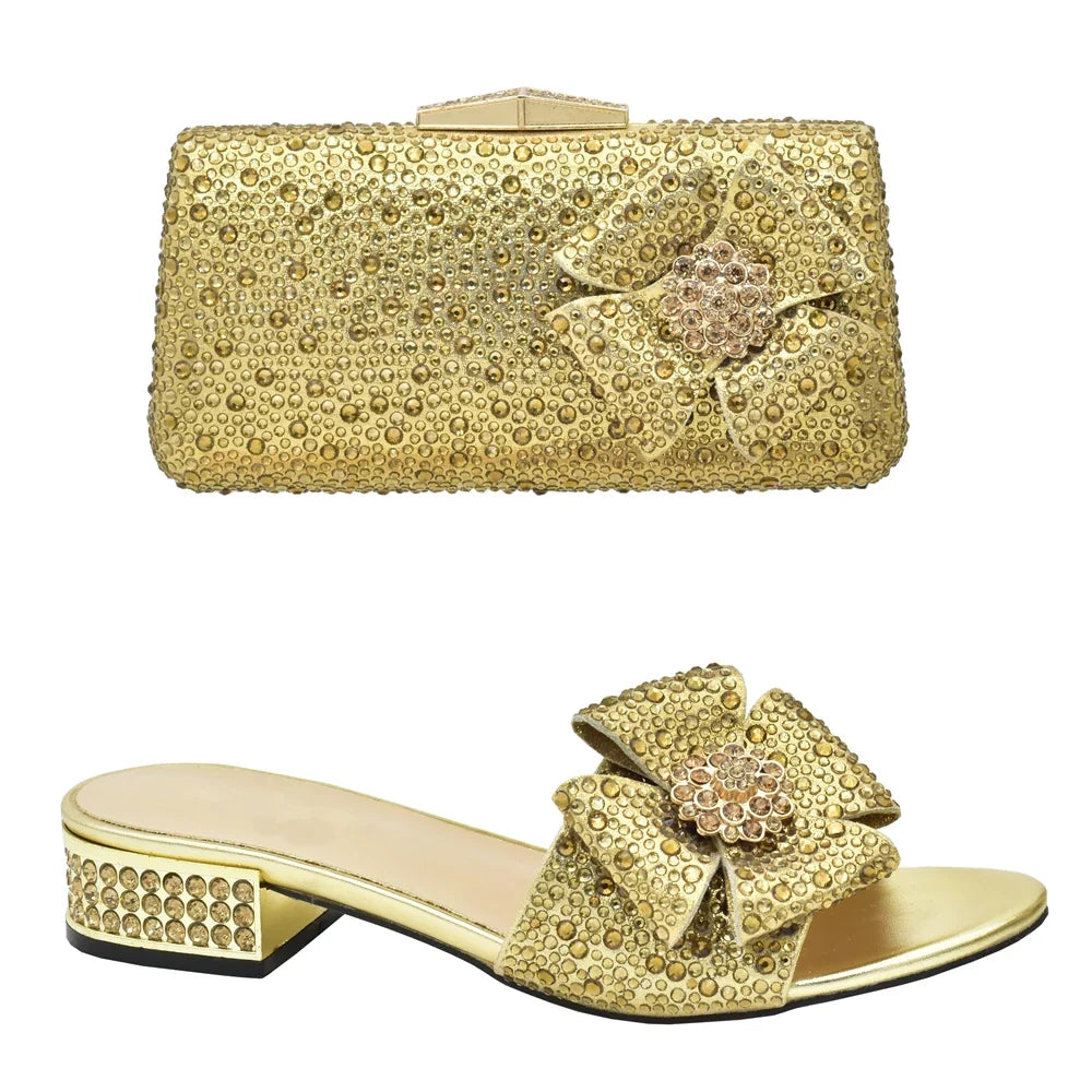 Italian Style Sandals And Bag Sets HQS1-10