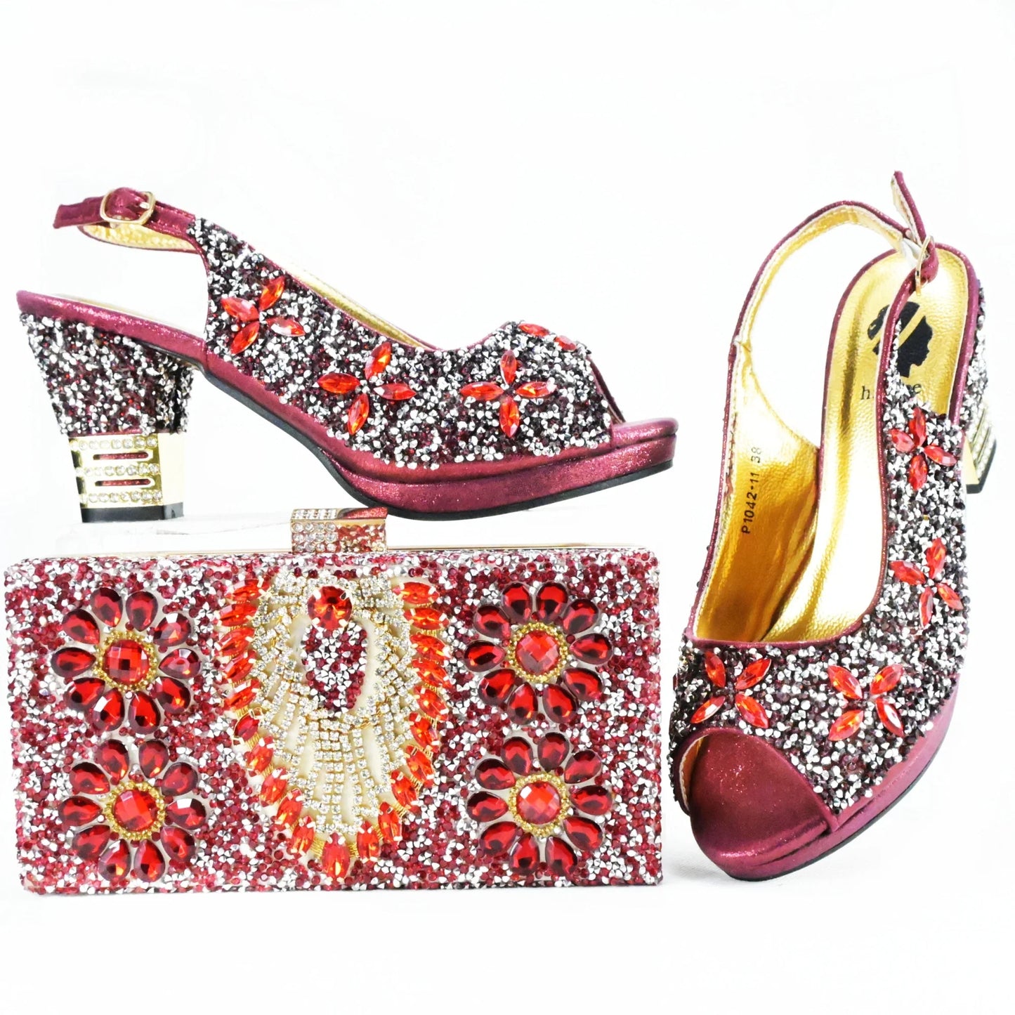 New Arrival Shoes and Bag Set African Sets HAS1-9