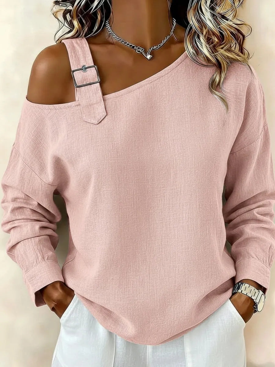 Fashion New Women's Top T Shirt Spring Autumn Elegant Casual White