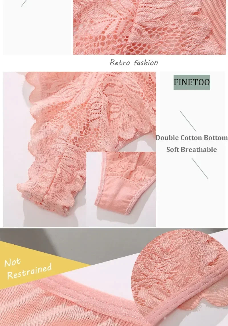5PCs/Set Sexy Lace Thongs for Women Solid G-String Panties Floral Perspective Underwear Female Soft Breathable Women Lingerie