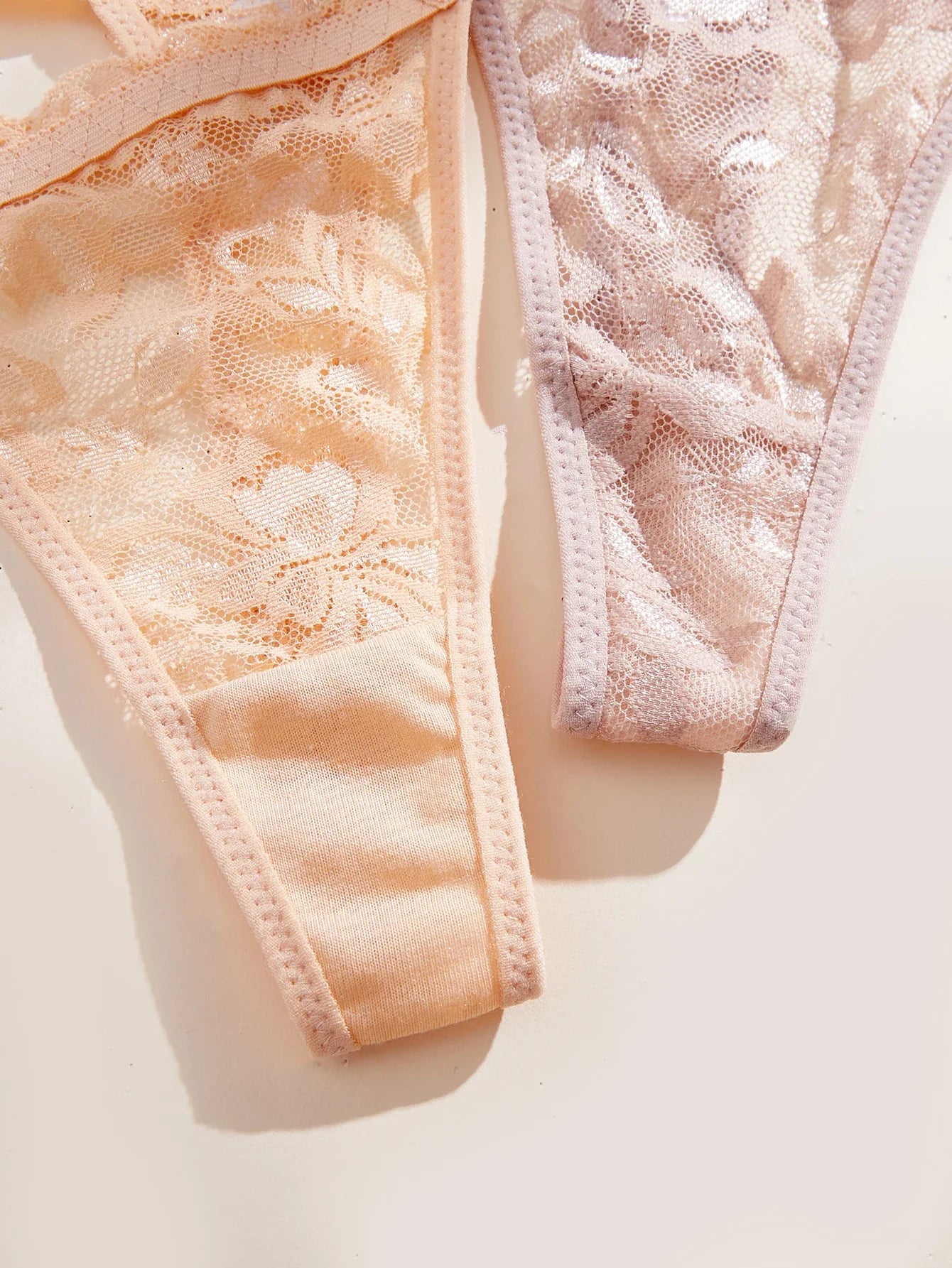 10Pcs/Set Lace Women Panties Low-Waist Sexy Hollow Out G-String Elastic Adjustable Waistband Sexy Lingerie Women's Underwear