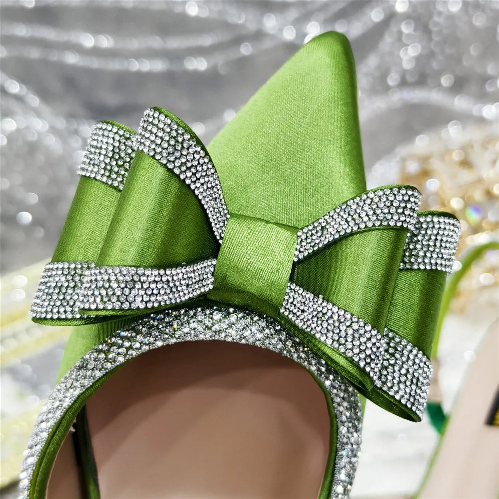 Med Heel Shoes for Women Italian Design Shoes and Bag Set