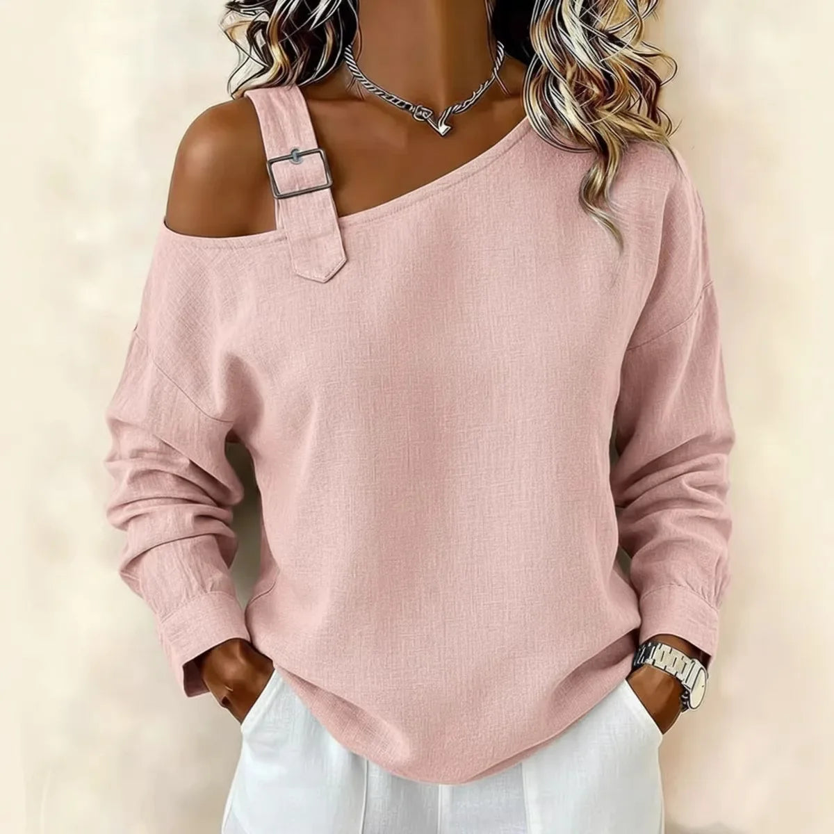 Fashion New Women's Top T Shirt Spring Autumn Elegant Casual White