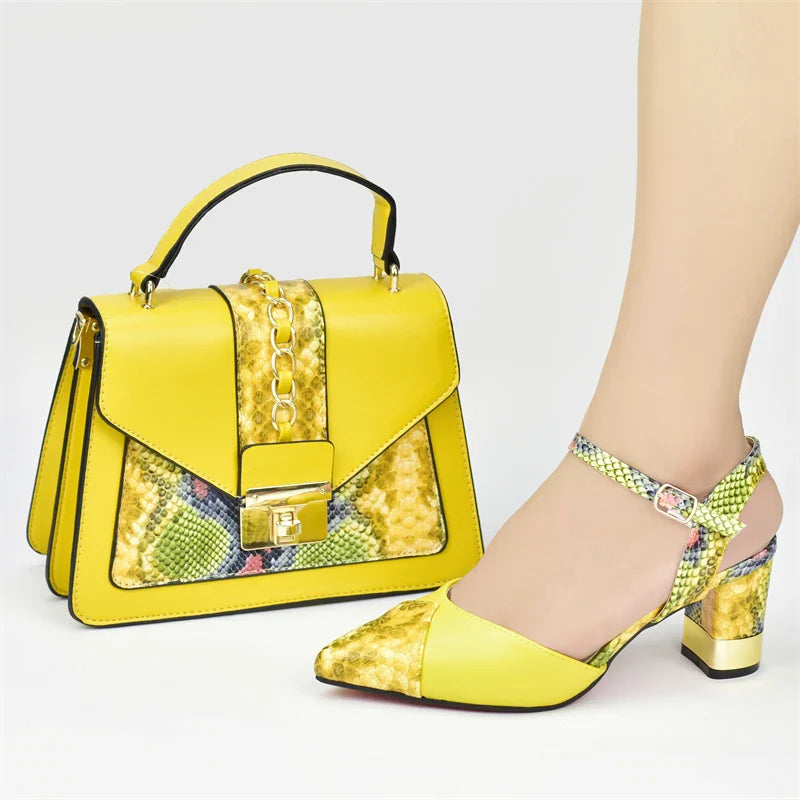 Italian Shoe With Matching Bags! HRG1-8