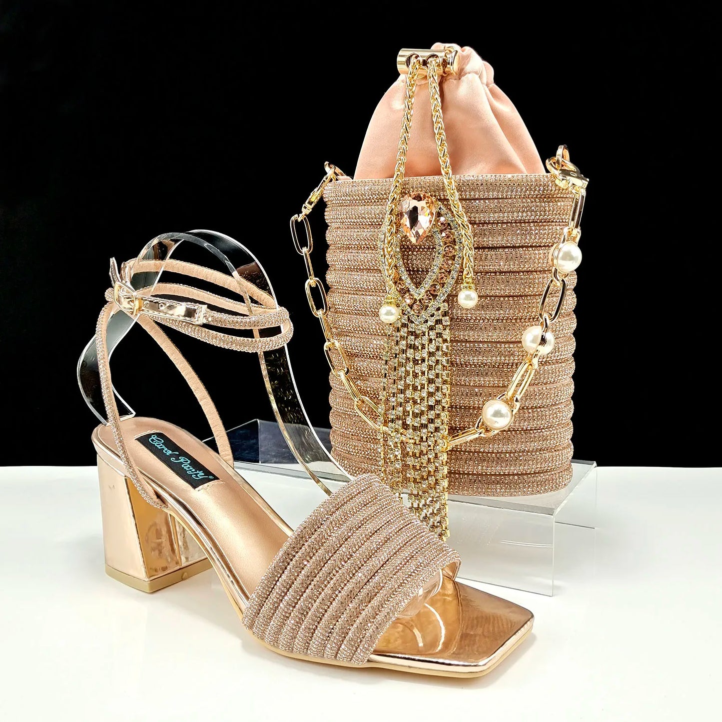 Lastest Italian Ladies Shoes with Matching Bag Set HJJ1-23