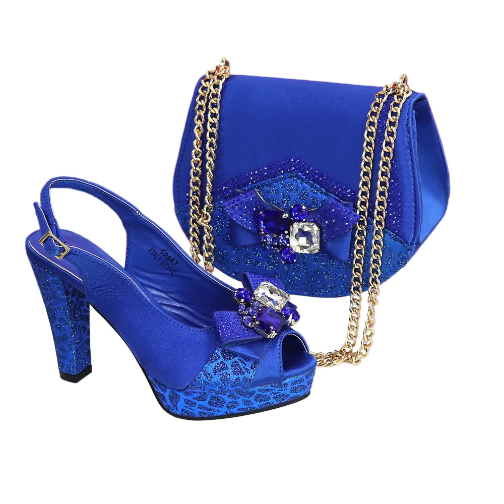 New Fashion Evening Shoes and Bag Italian Design