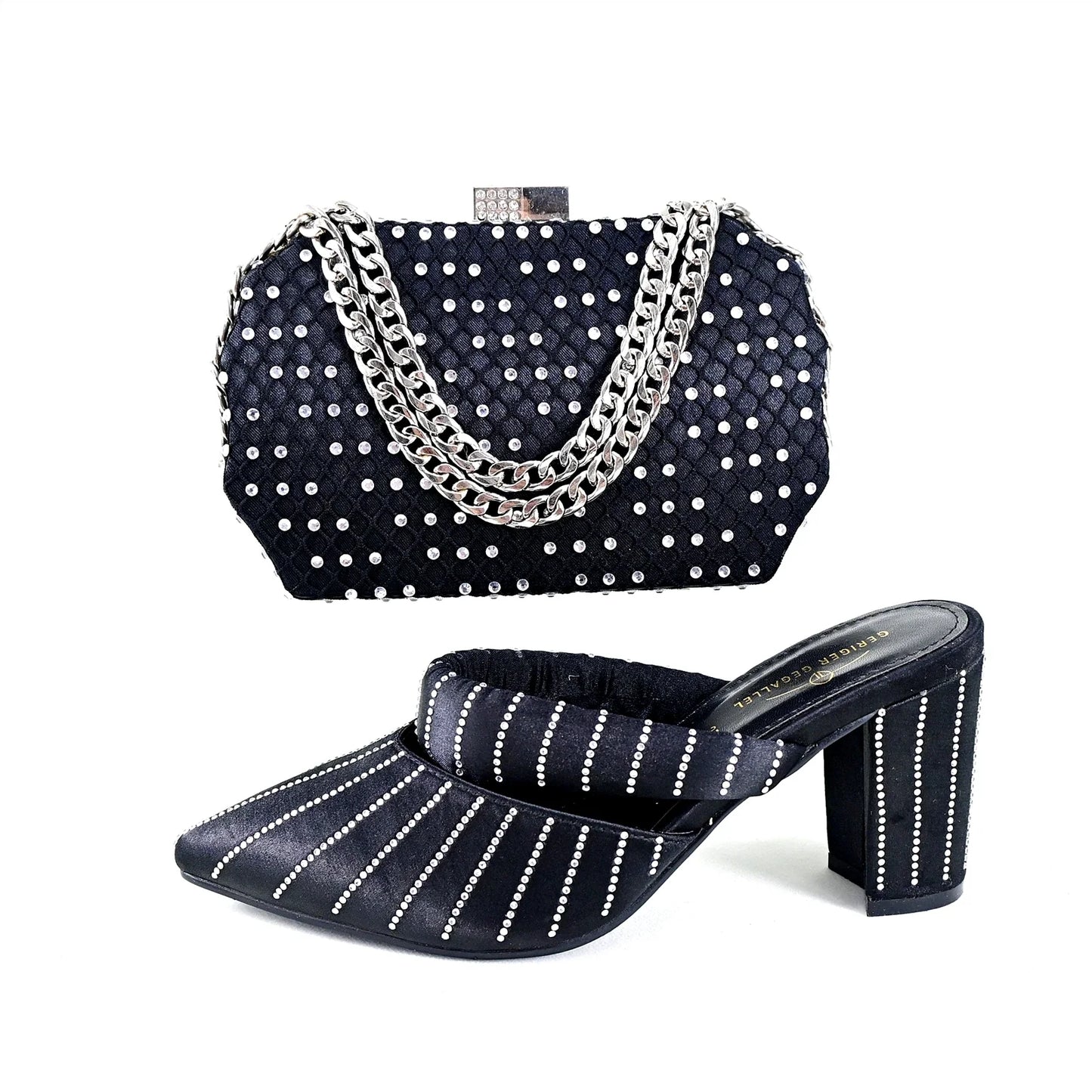 Newest Hot Selling Ladies Shoes Matching Bag Set TR1-1