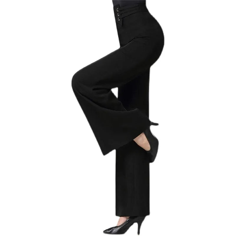 Women Wide Leg Ballroom Dance Style Pants