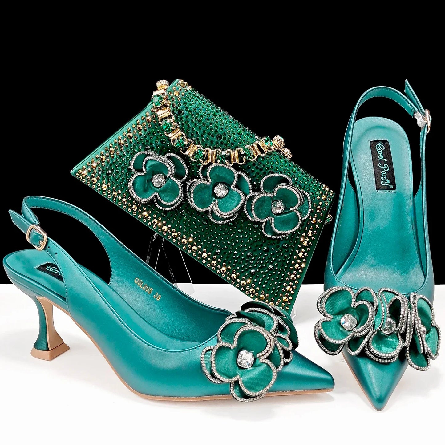 New Latest Italian Design Shoes With Matching Set- ED102