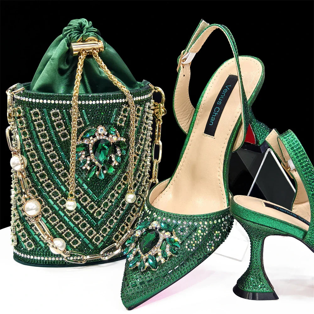 New Italian Shoes and Bags Matching Set Design Wedding 01