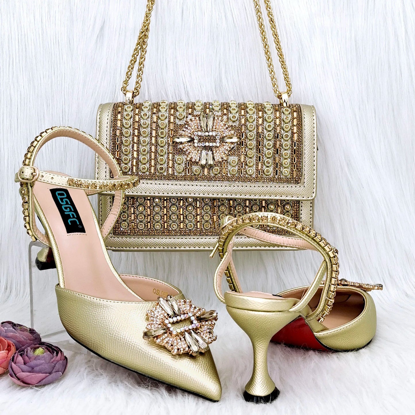 Italian Shoes And Bag Sets For Evening Party HGG1-20