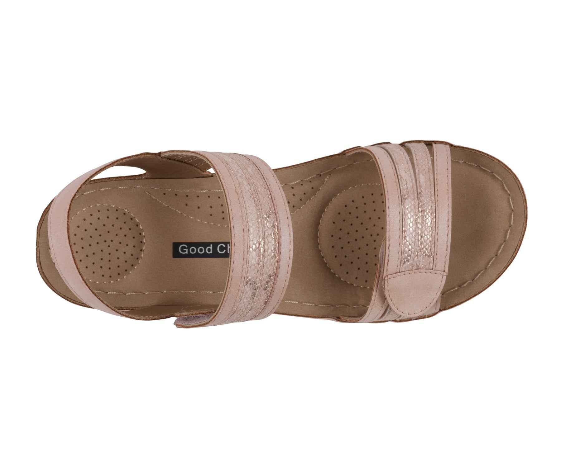 Samar Blush Wedge Sandals