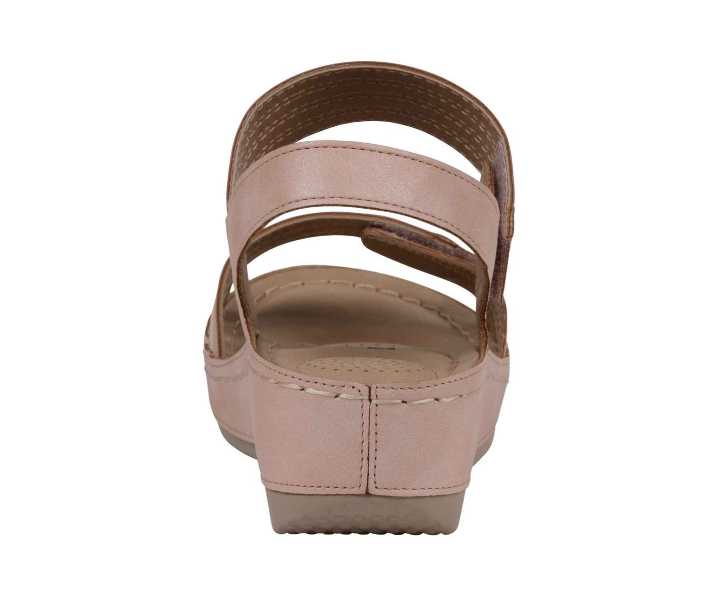 Samar Blush Wedge Sandals