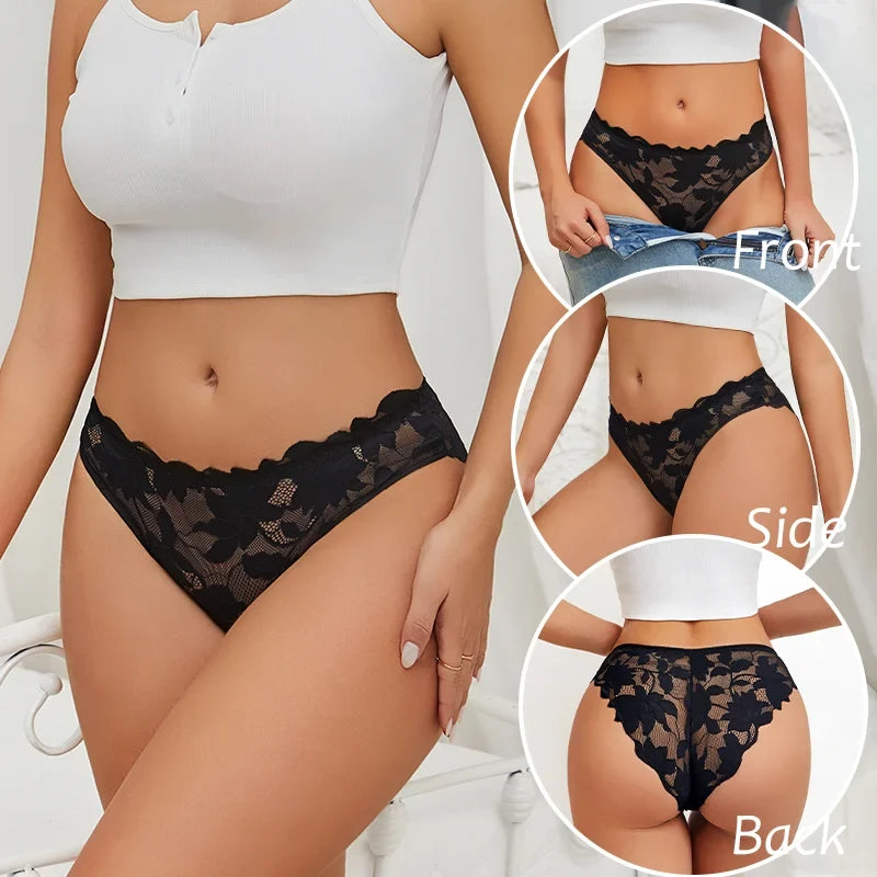 Sexy Floral Lace Underwire Bras Panties Sets Hollow Out See-Through Romantic Lingerie Underwear Sexy Women Panties S-XL