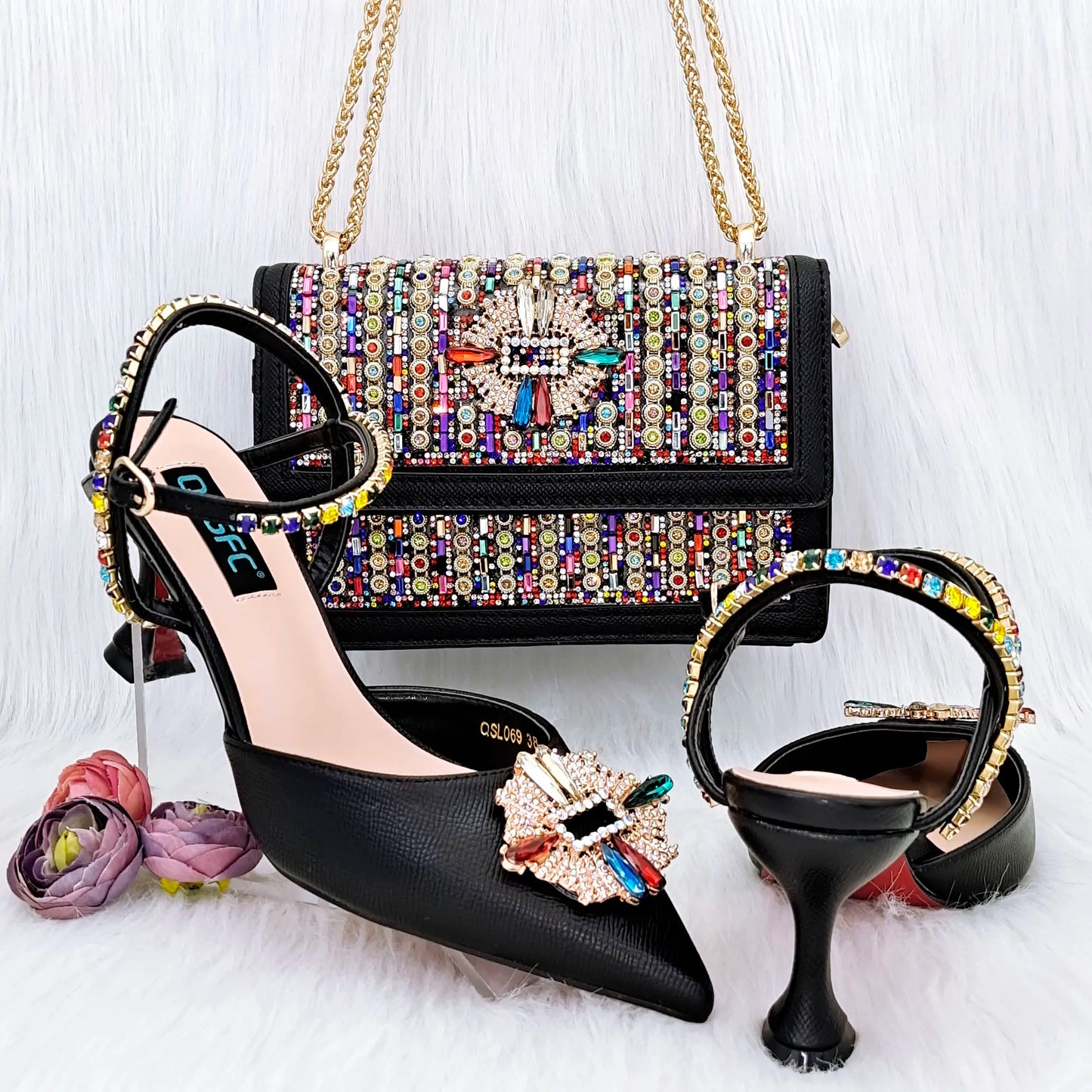 Italian Shoes And Bag Sets For Evening Party HGG1-20