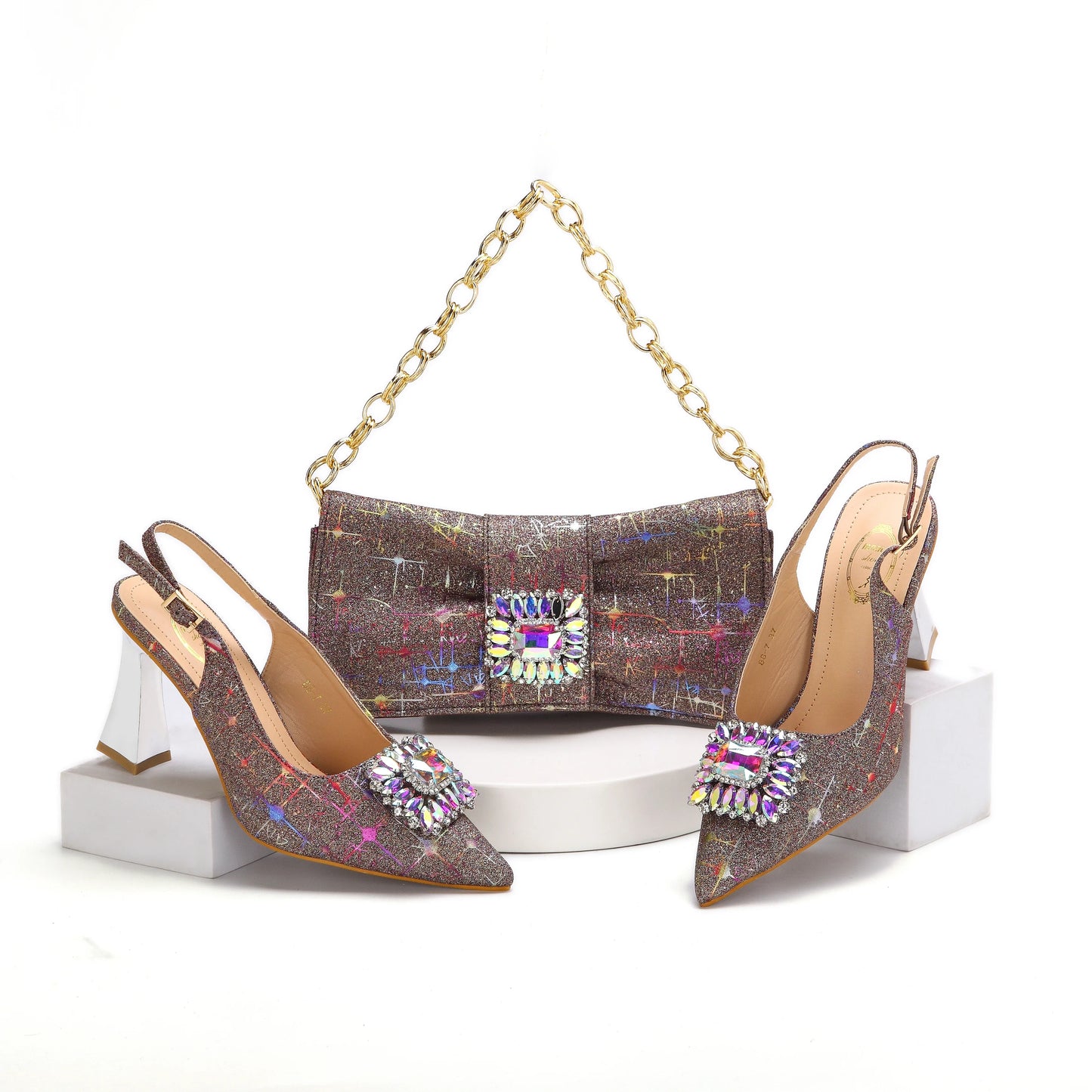 Lastest Italian Ladies Shoes with Matching Bag Set HMA1-14