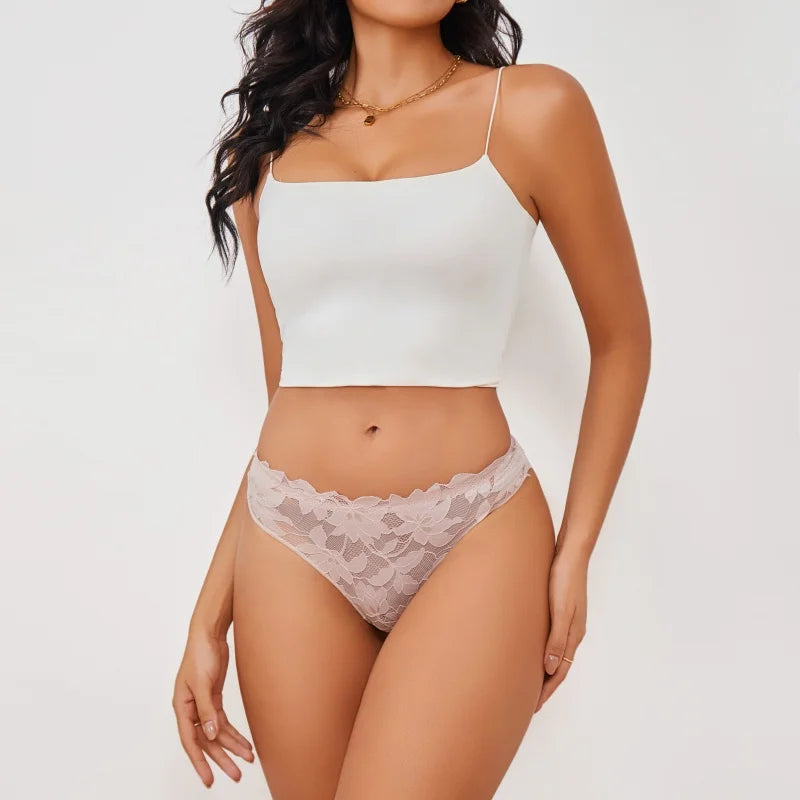 New Sexy Floral Lace Underwear Panties Sets Hollow Out See-Through Romantic Lingerie Underwear Sexy Women Panties S-XL