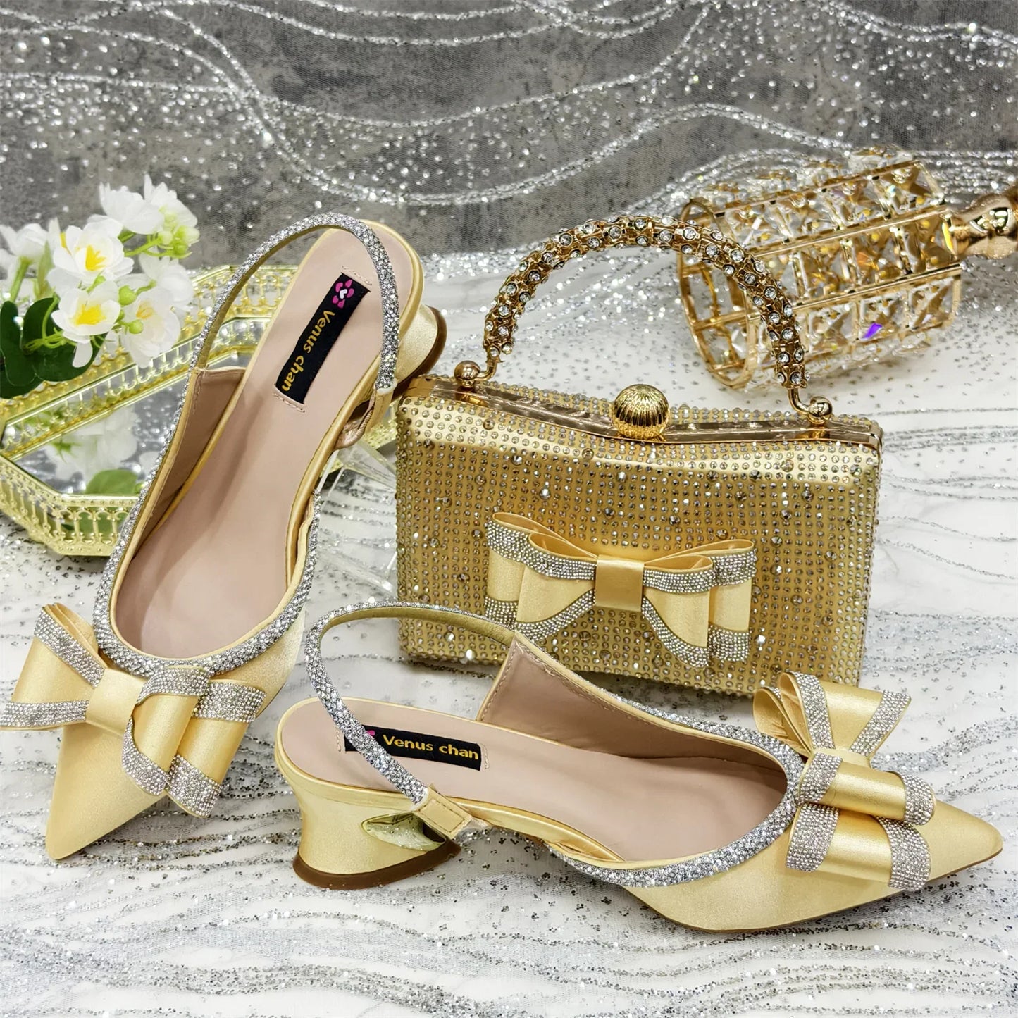 Lastest Italian Ladies Shoes with Matching Bag Set ED115