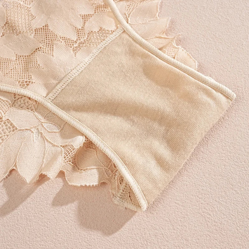 3Pcs/Set Sexy Floral Lace Underwear Panties Sets Hollow Out See-Through Romantic Lingerie Underwear Sexy Women Panties S-XL