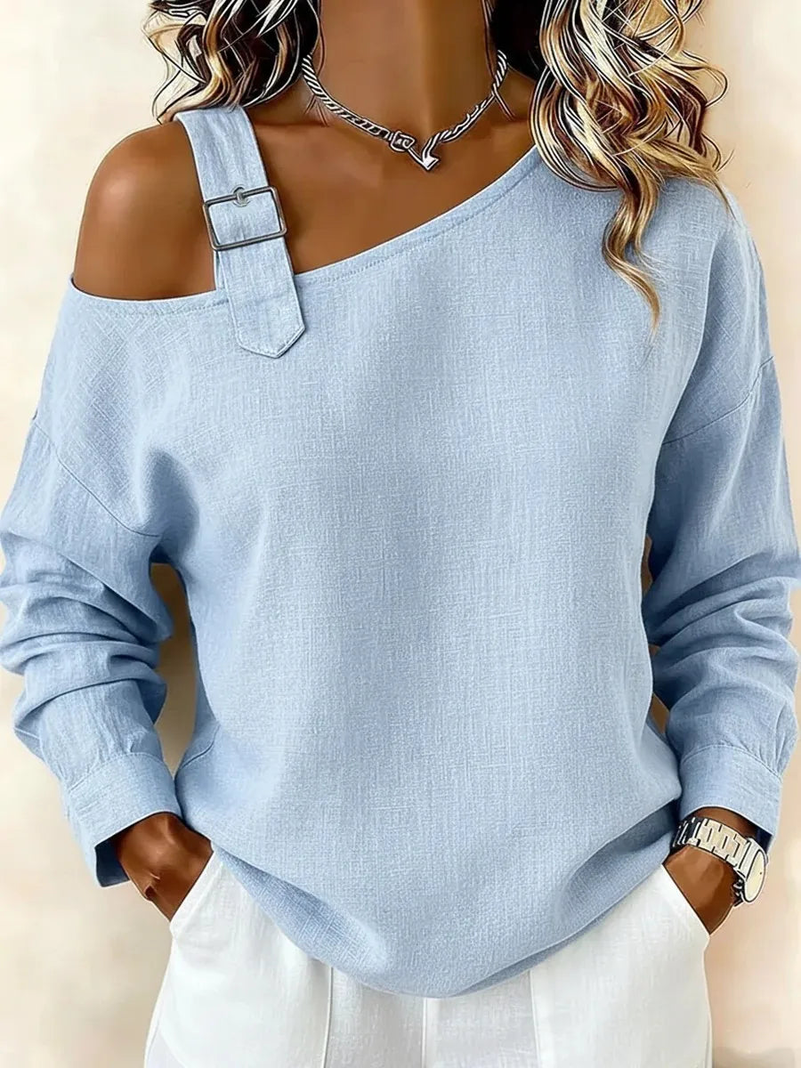 Fashion New Women's Top T Shirt Spring Autumn Elegant Casual White