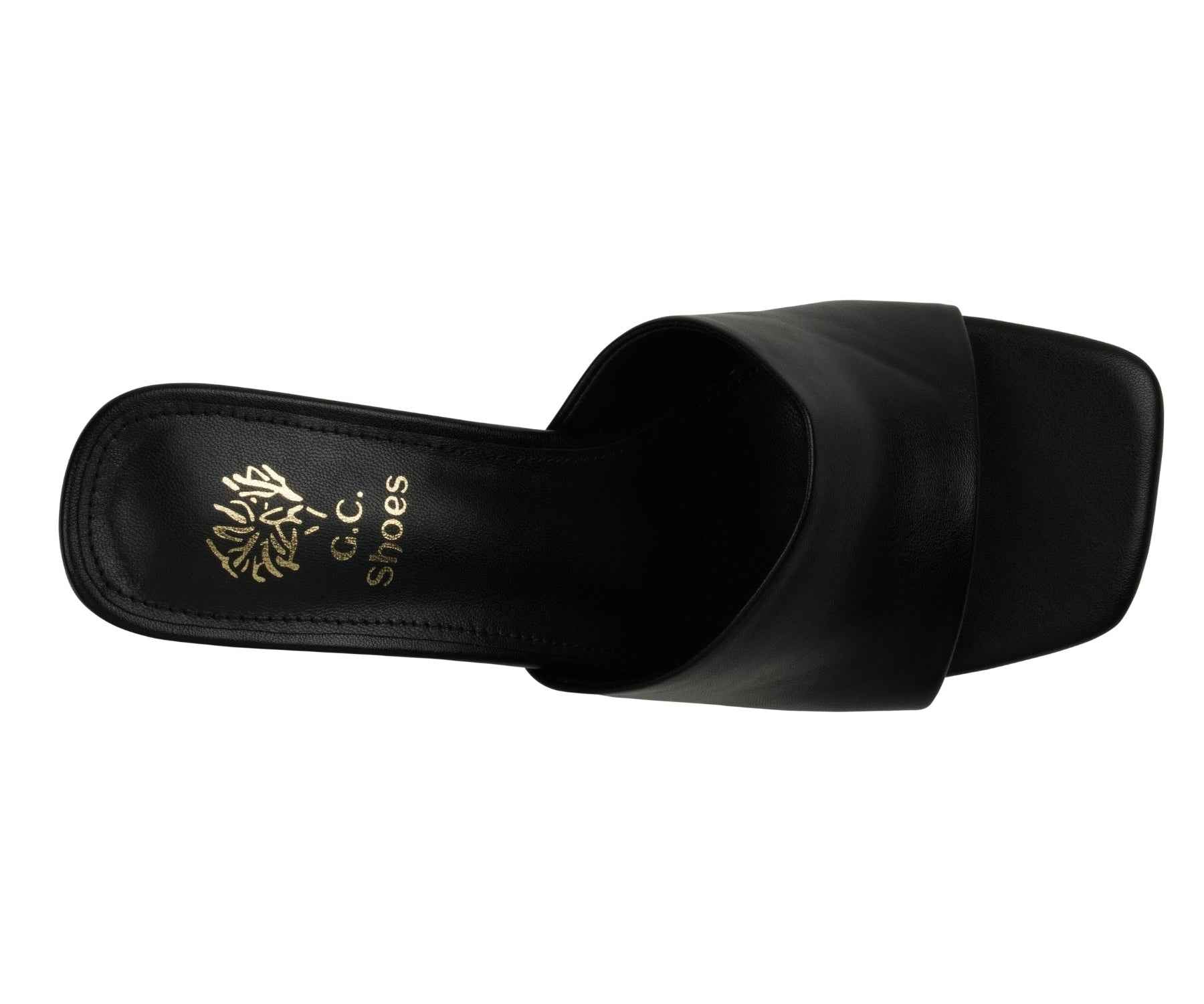 Women's Soho Black Square Toe Heeled Sandals