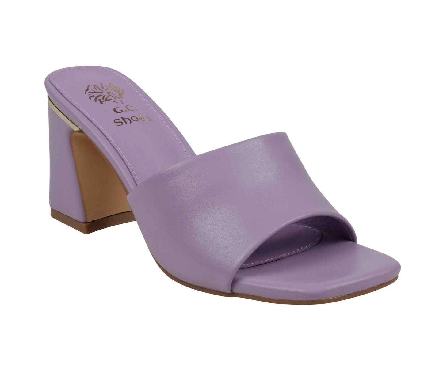 Women's Soho Lilac Square Toe Heeled Sandals