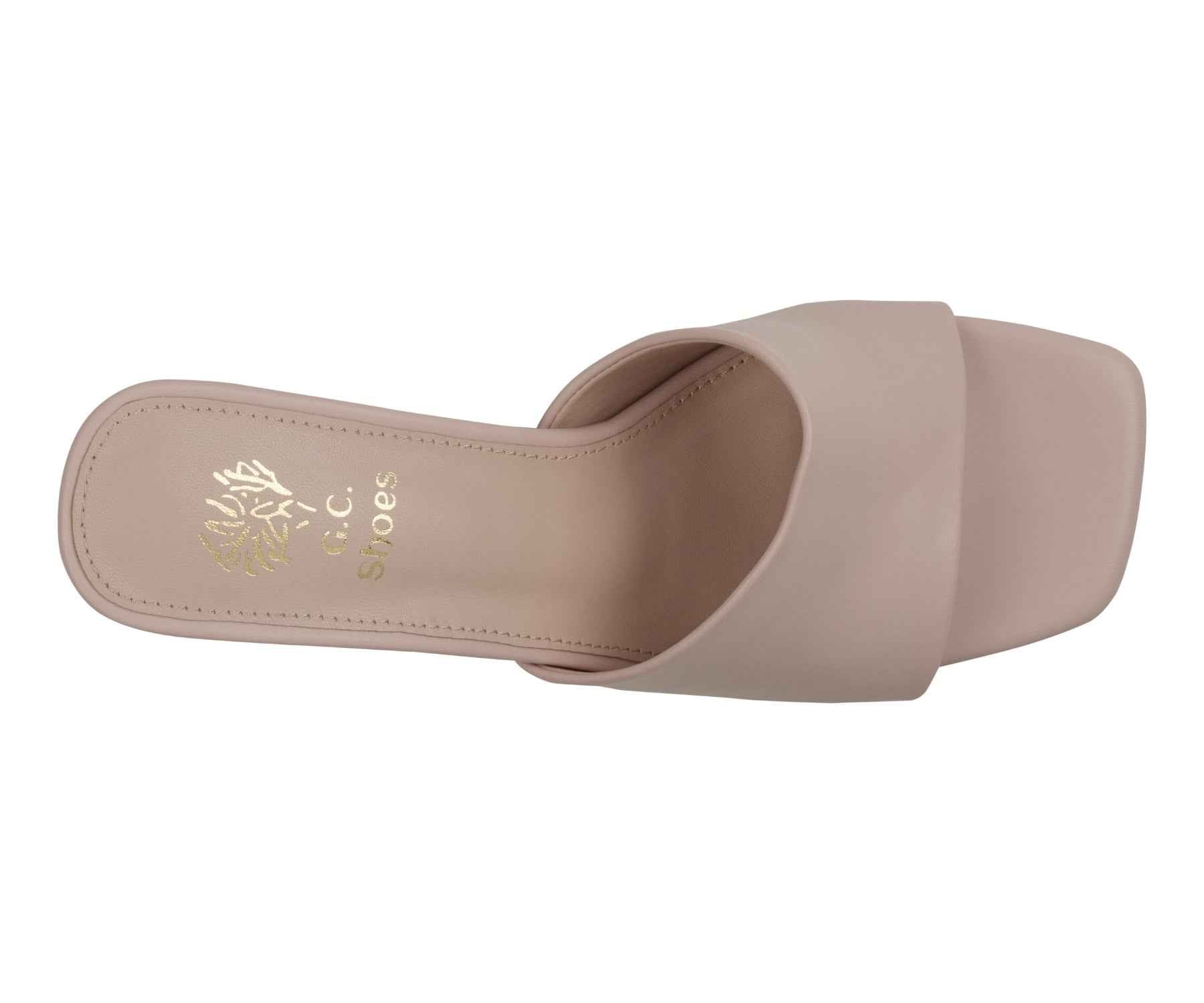 Women's Soho Nude Square Toe Heeled Sandals