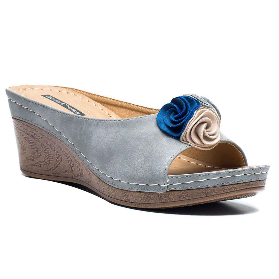 Women's Sydney Grey Wedge Sandals