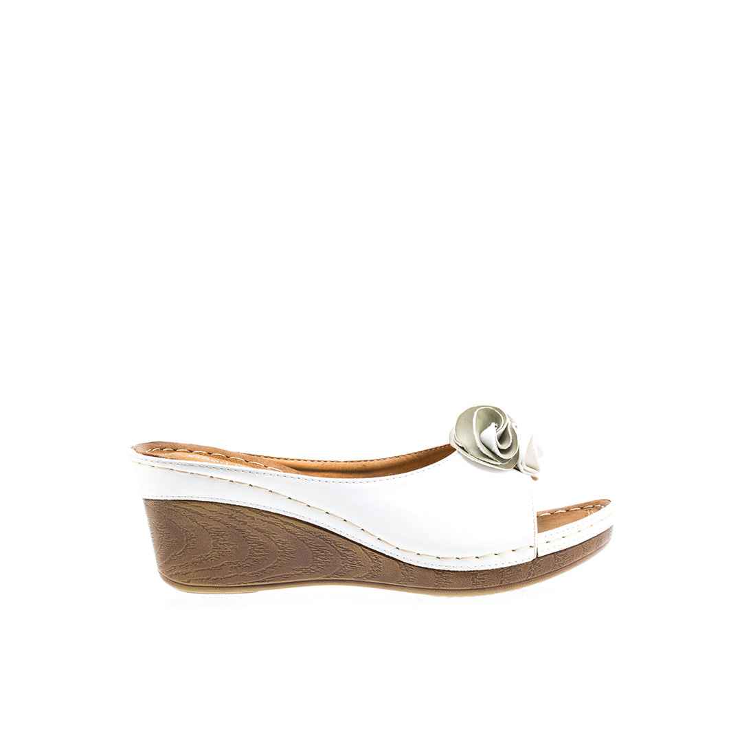 Women's Sydney White Wedge Sandals
