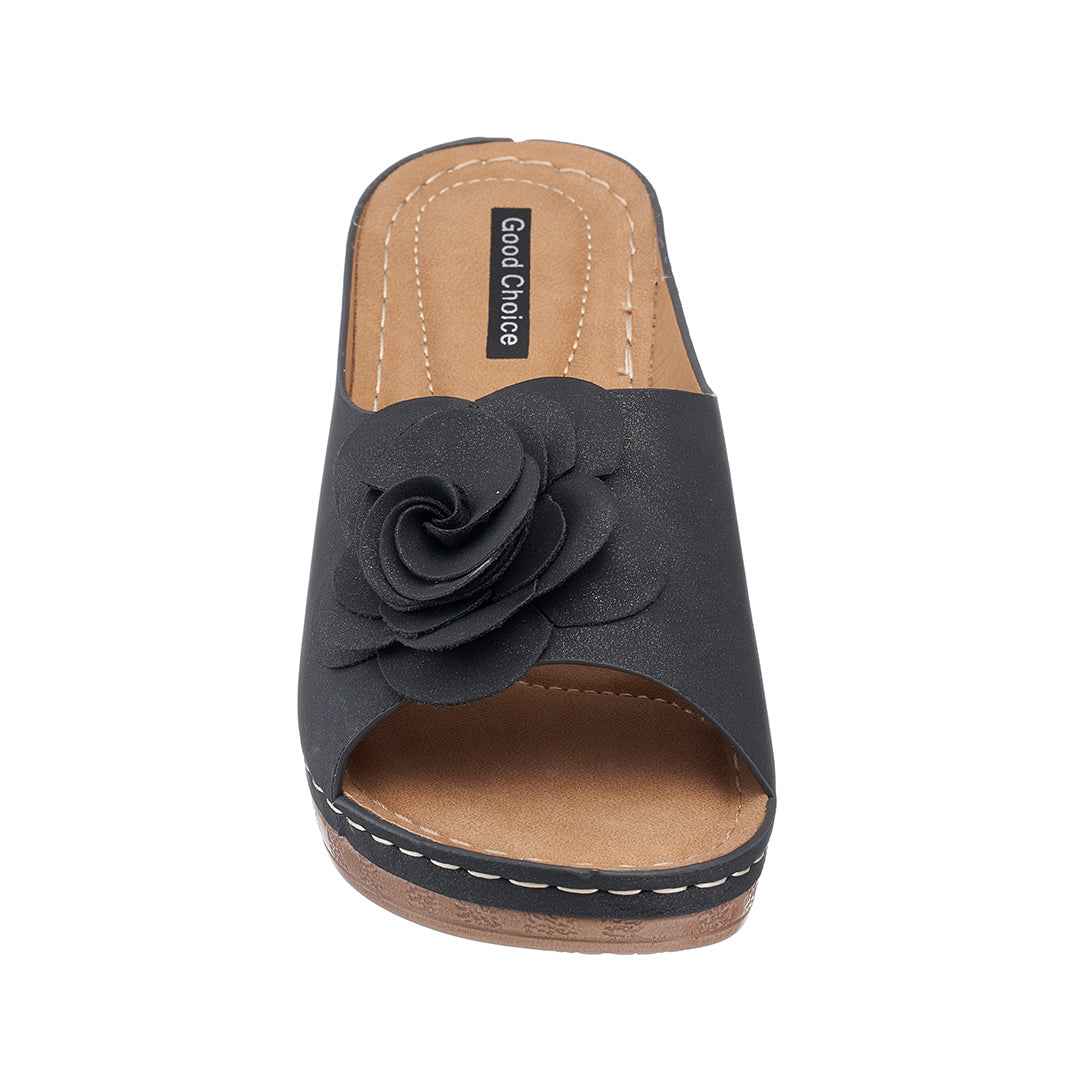 Women's Tokyo Black Wedge Sandals
