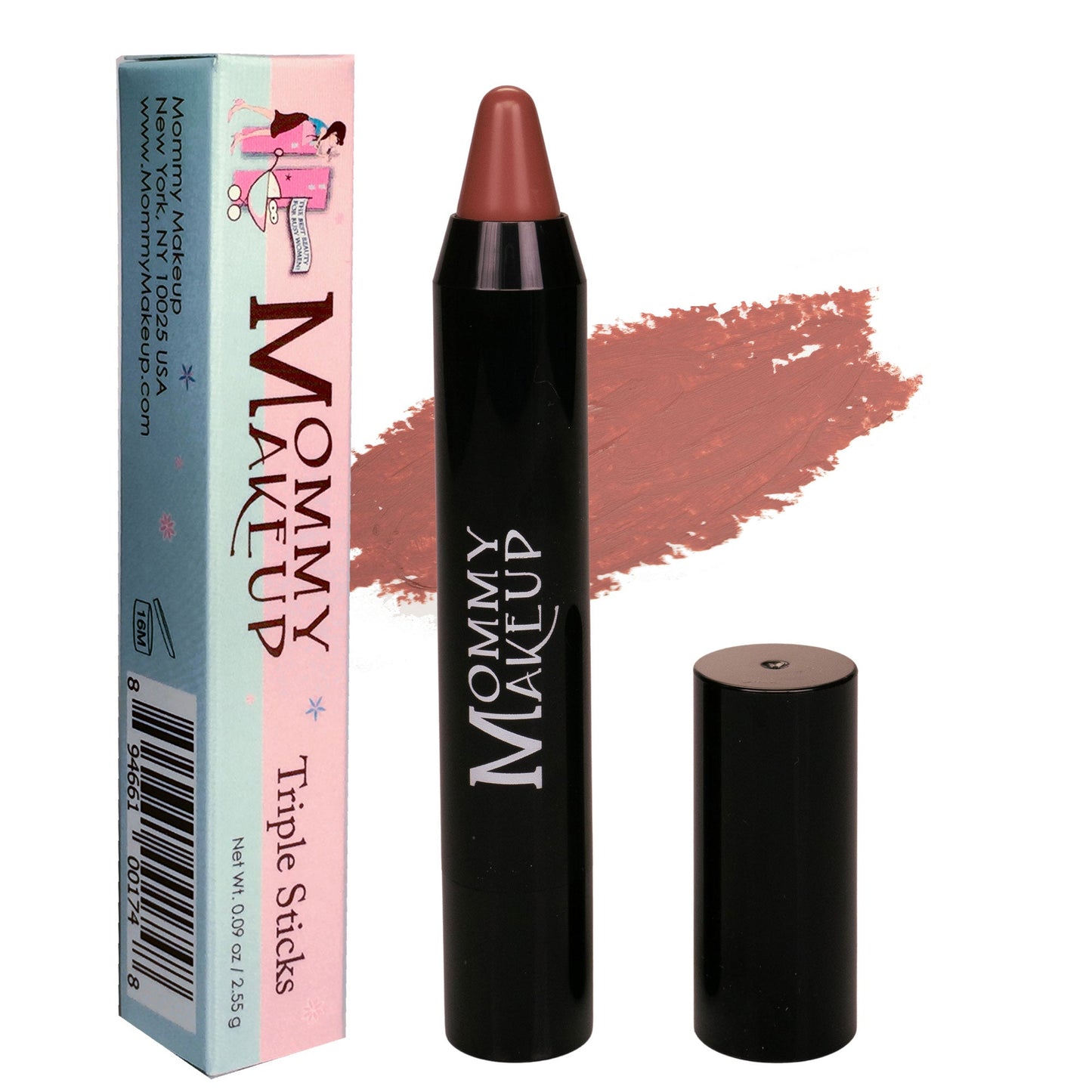Triple Sticks Lipstick, Cream Blush, and Treatment in Ginger Spice