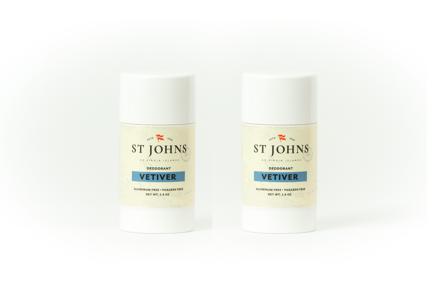 Aluminum Free Deodorant Vetiver 2 Pack