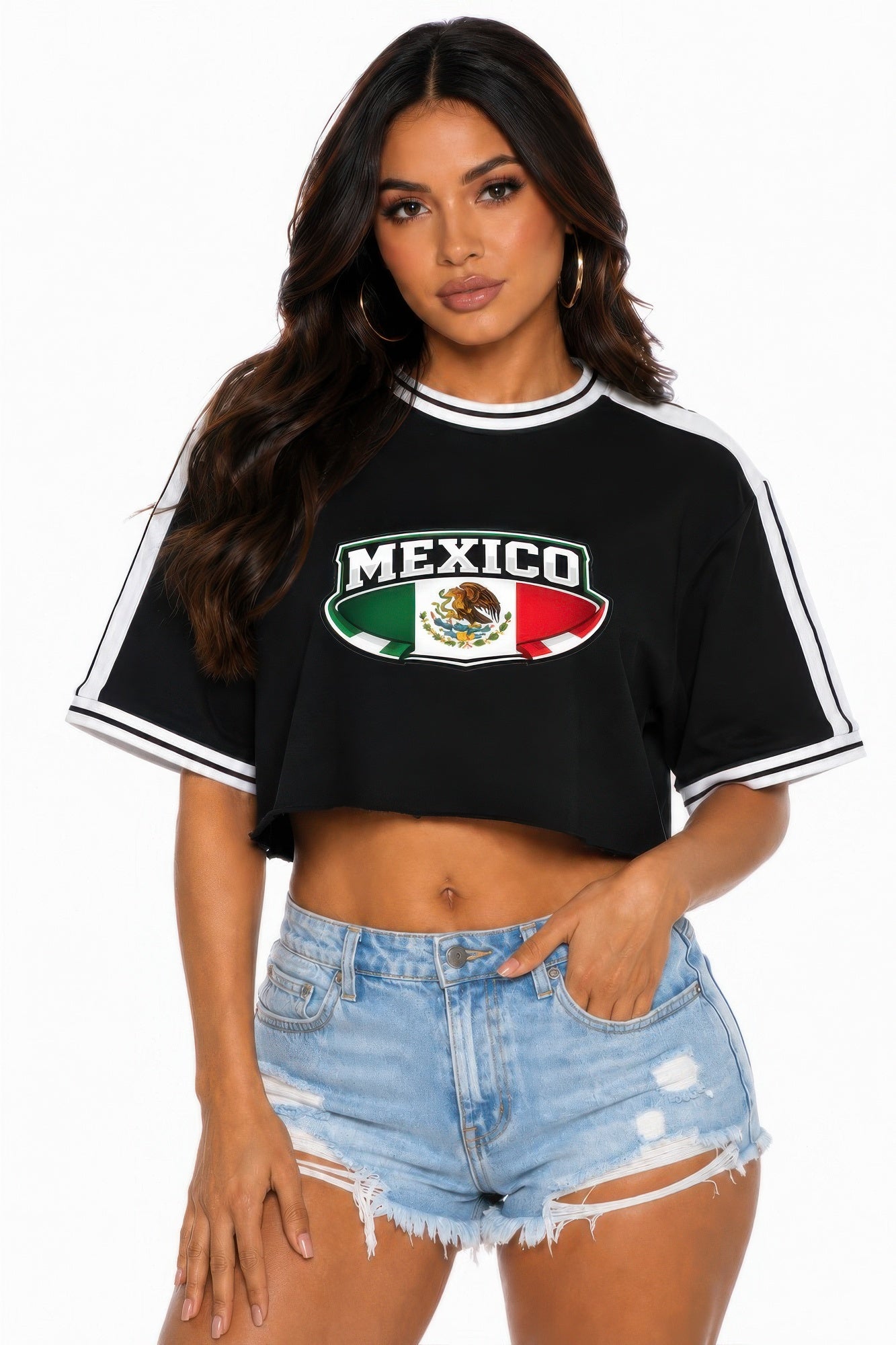 Short Sleeve Cotton Mexico Print Shirt