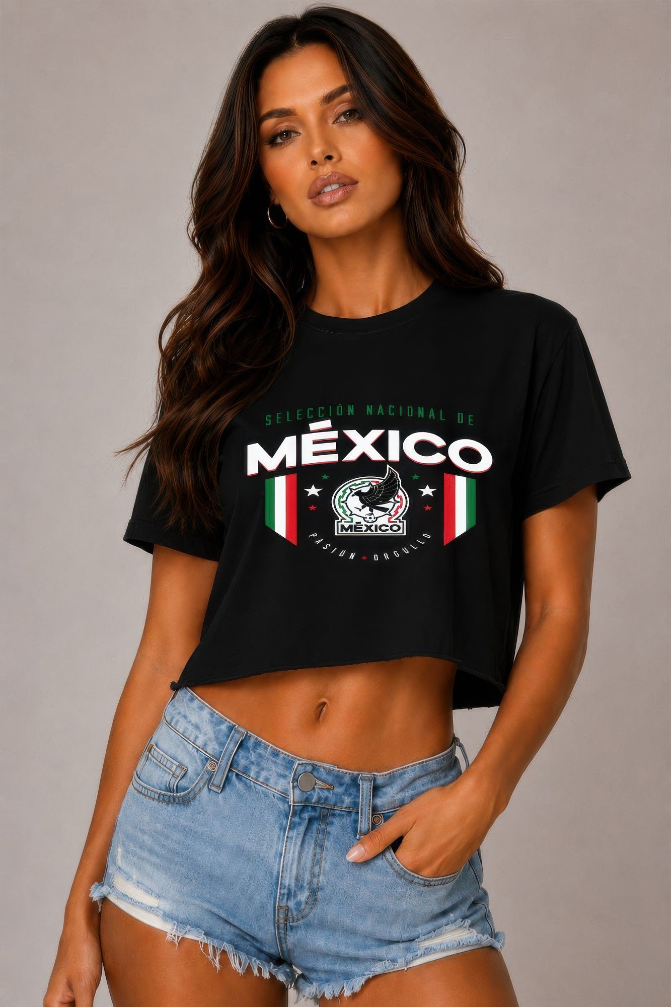 Short Sleeve Cotton Mexico Print Shirt